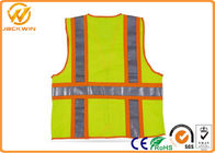 Mesh High Visibility Reflective Safety Vests , Construction Worker Safety Work Vest with Pockets 